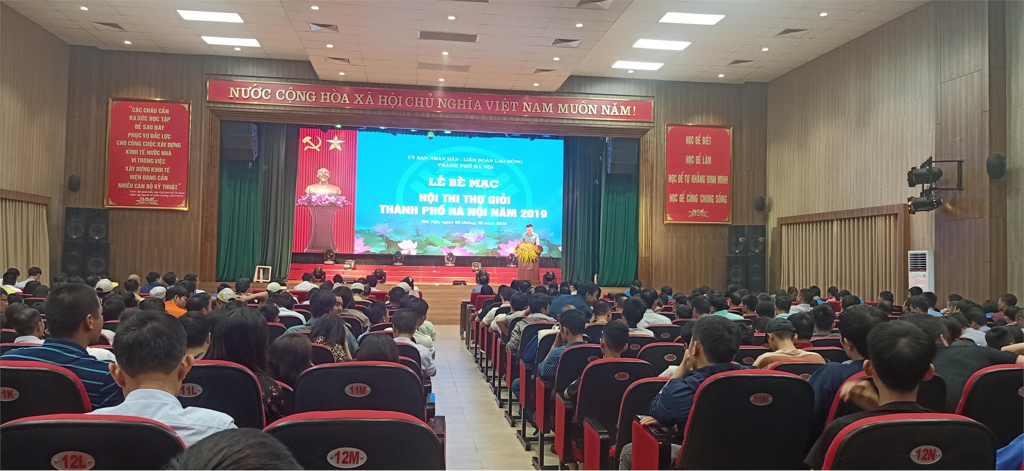 Trung tâm Việt Nhật tổ chức thi 7 nghề tại Hội thi thợ giỏi thành phố Hà Nội năm 2019