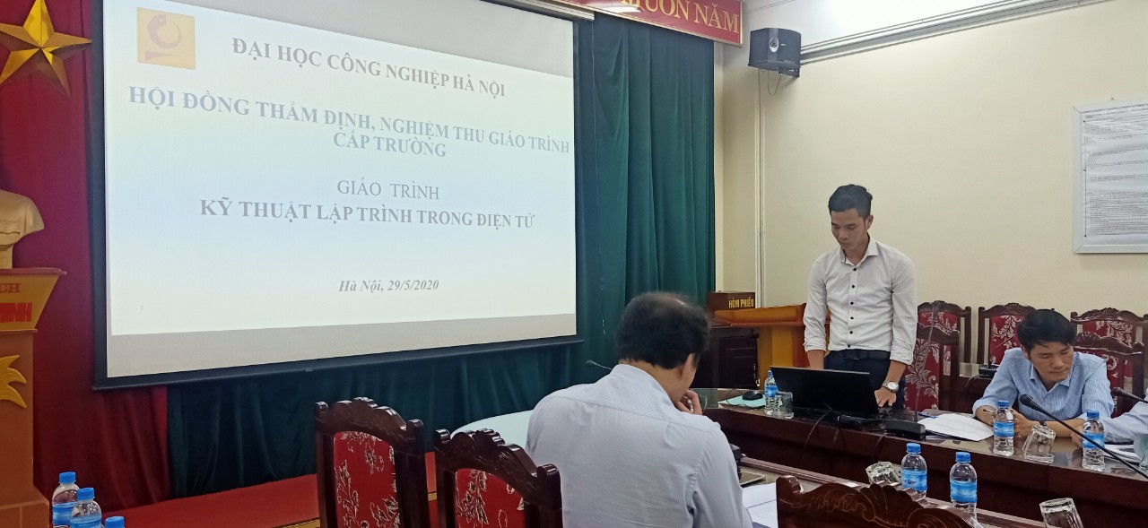Nghiệm thu cấp trường giáo trình “Kỹ thuật lập trình trong điện tử”