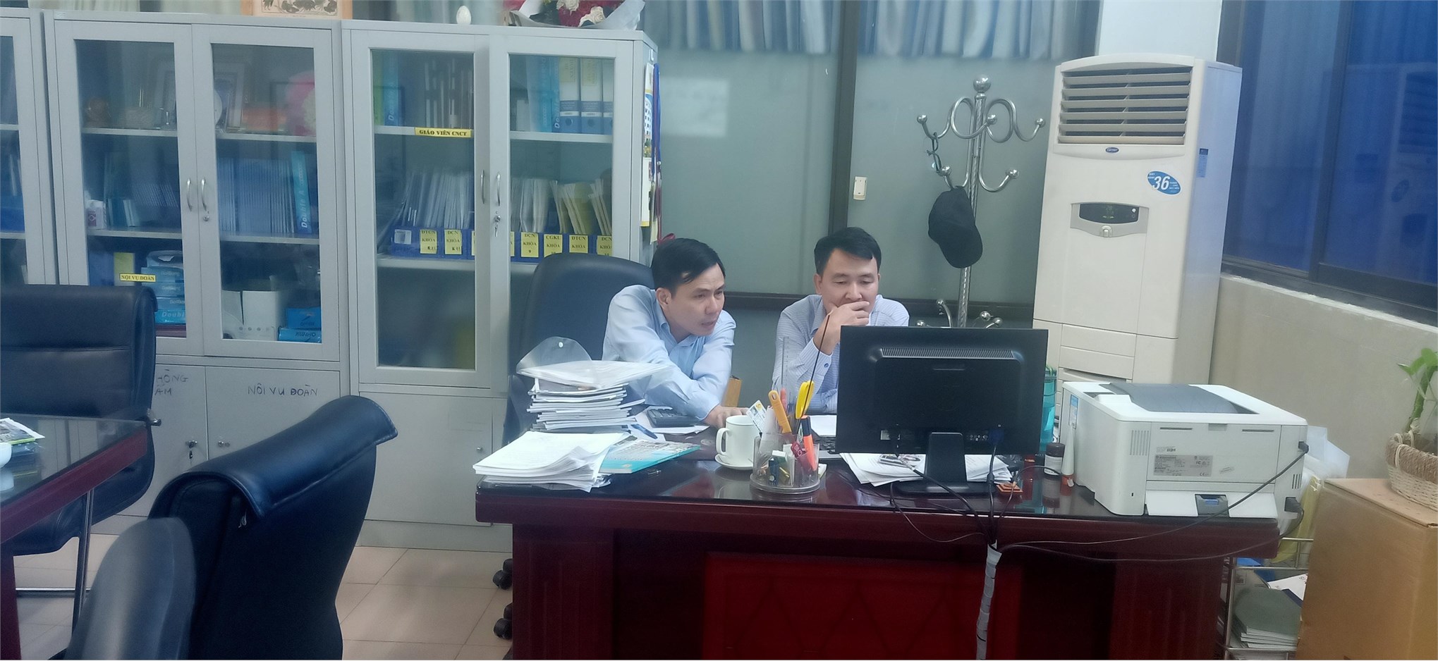 Trung tâm Việt - Nhật tiếp đoàn Thanh tra thường niên của Nhà trường về các mặt hoạt động đào tạo