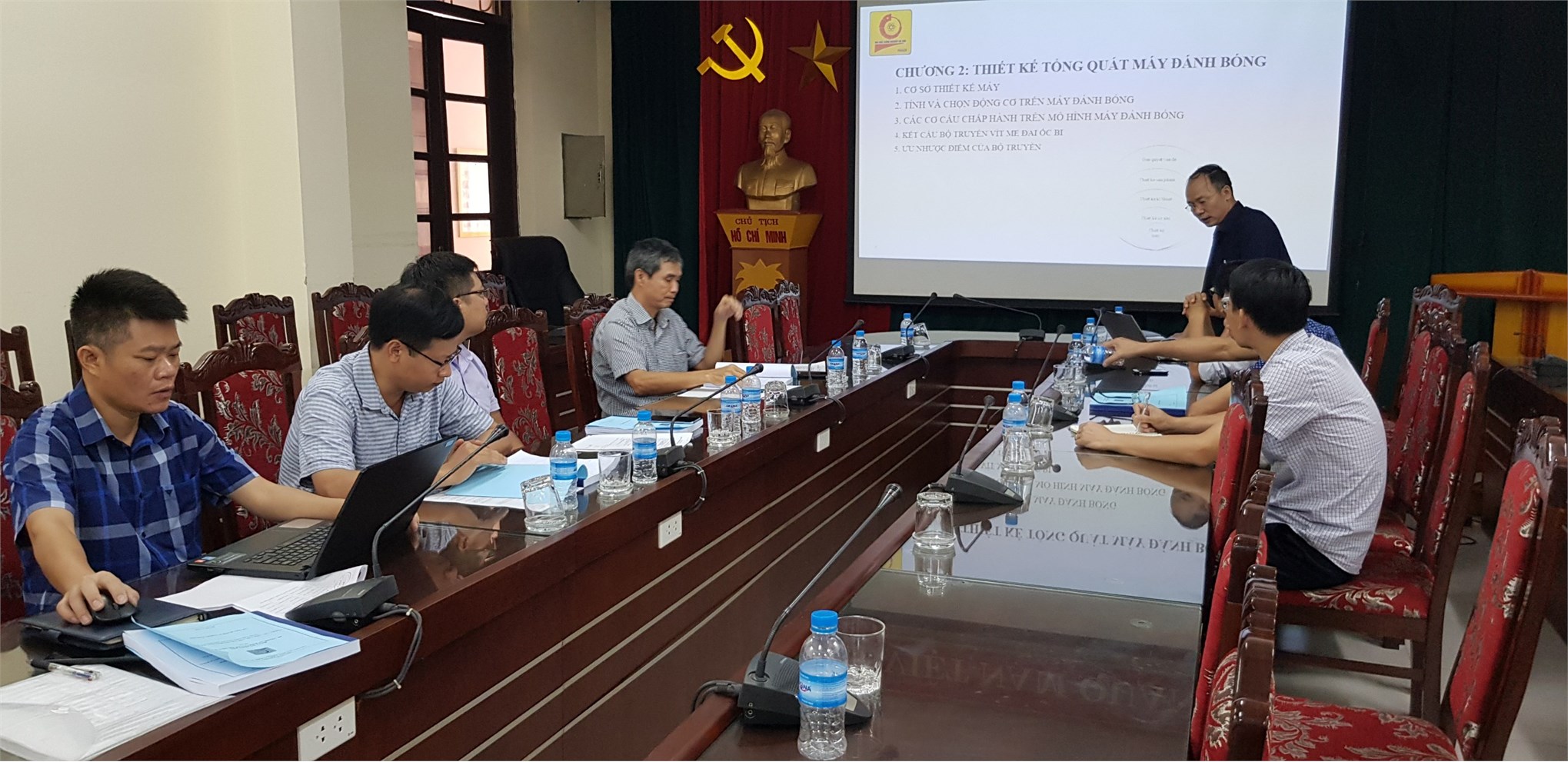 Nghiệm thu đề tài nghiên cứu khoa học cấp đơn vị: “Nghiên cứu, thiết kế, chế tạo mô hình máy đánh bóng có sự trợ giúp của Từ trường”