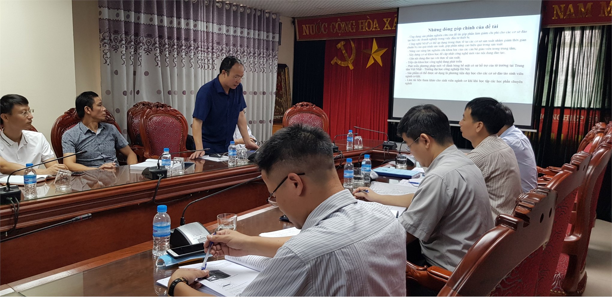Nghiệm thu đề tài NCKH cấp trường:: “Nghiên cứu, thiết kế, chế tạo mô hình máy đánh bóng có sự trợ giúp của Từ trường”