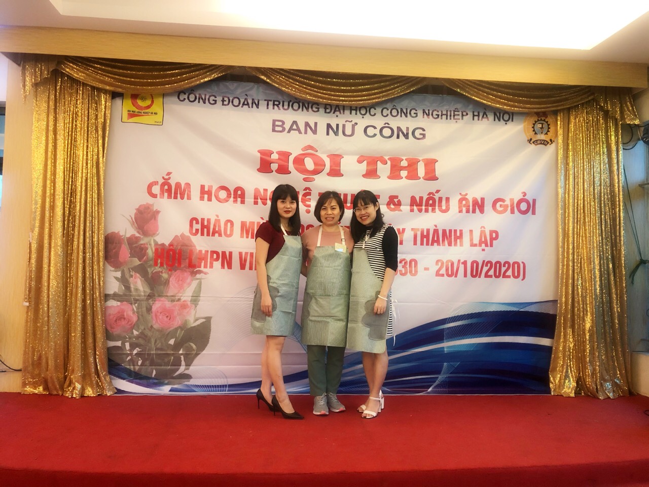 Tổ nữ công Du lịch – Việt Nhật – Đào tạo thường xuyên giành giải Nhì tại Hội thi cắm hoc, nấu ăn chào mừng kỷ niệm 90 năm ngày thành lập Hội liên hiệp Phụ nữ Việt Nam