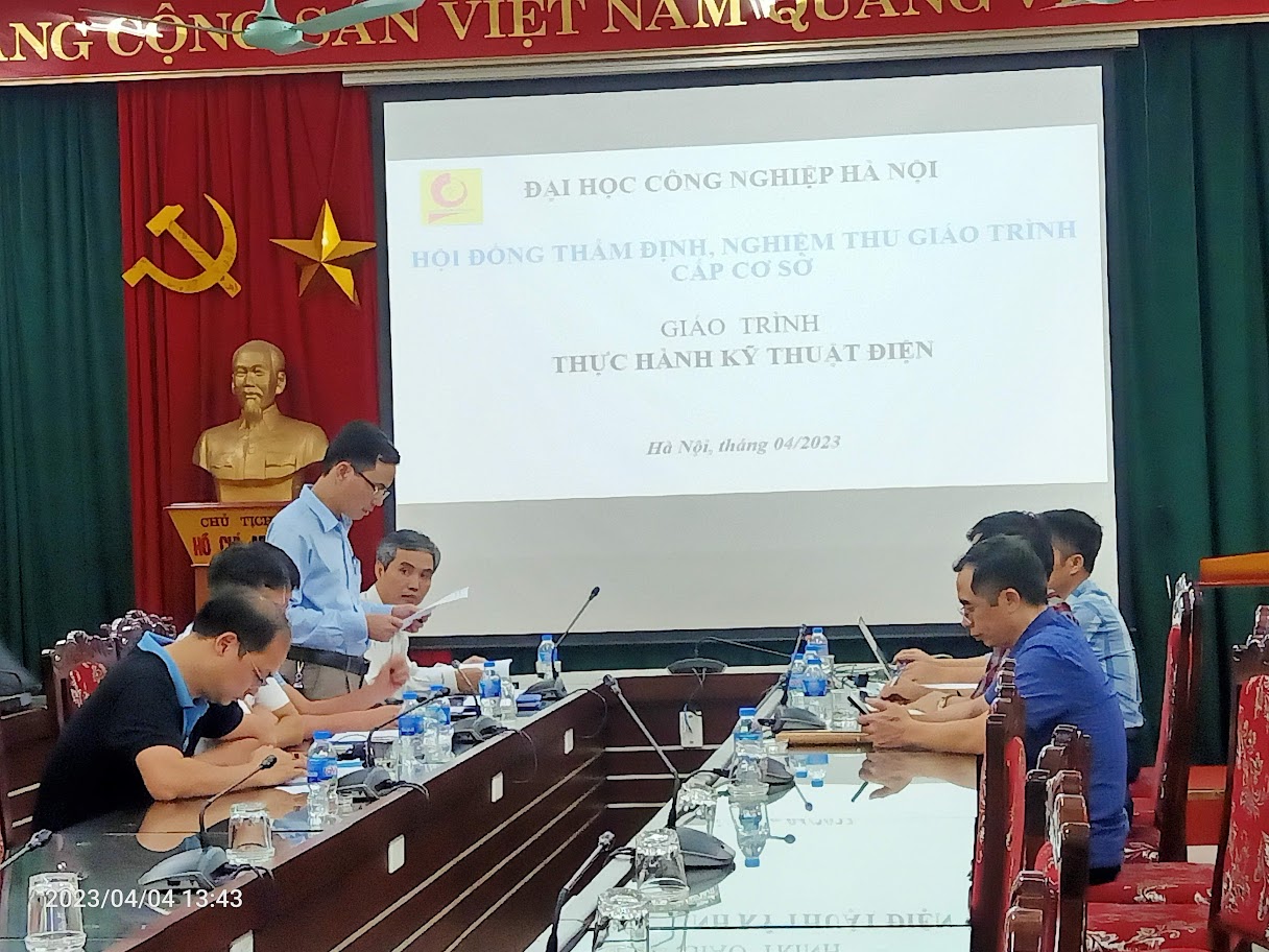 Nghiệm thu cấp cơ sở sách hướng dẫn “Thực hành kỹ thuật điện”