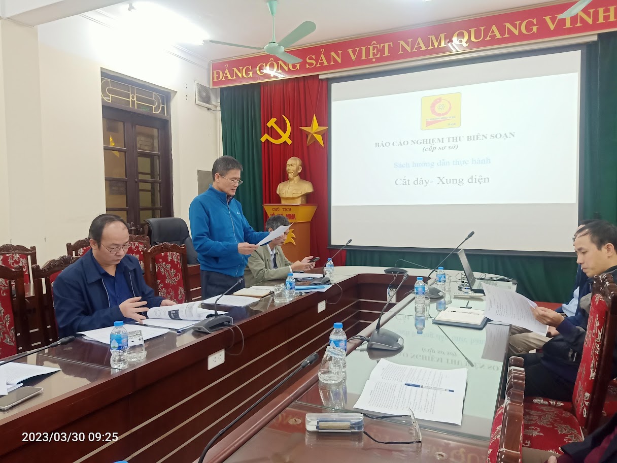 Nghiệm thu cấp cơ sở sách hướng dẫn thực hành “Cắt dây – Xung điện”