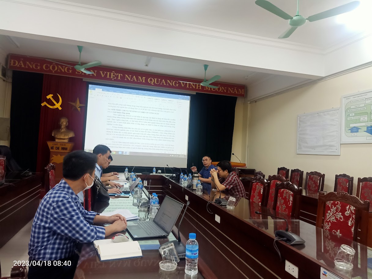 Nghiệm thu cấp cơ sở giáo trình “Điện tử công suất”