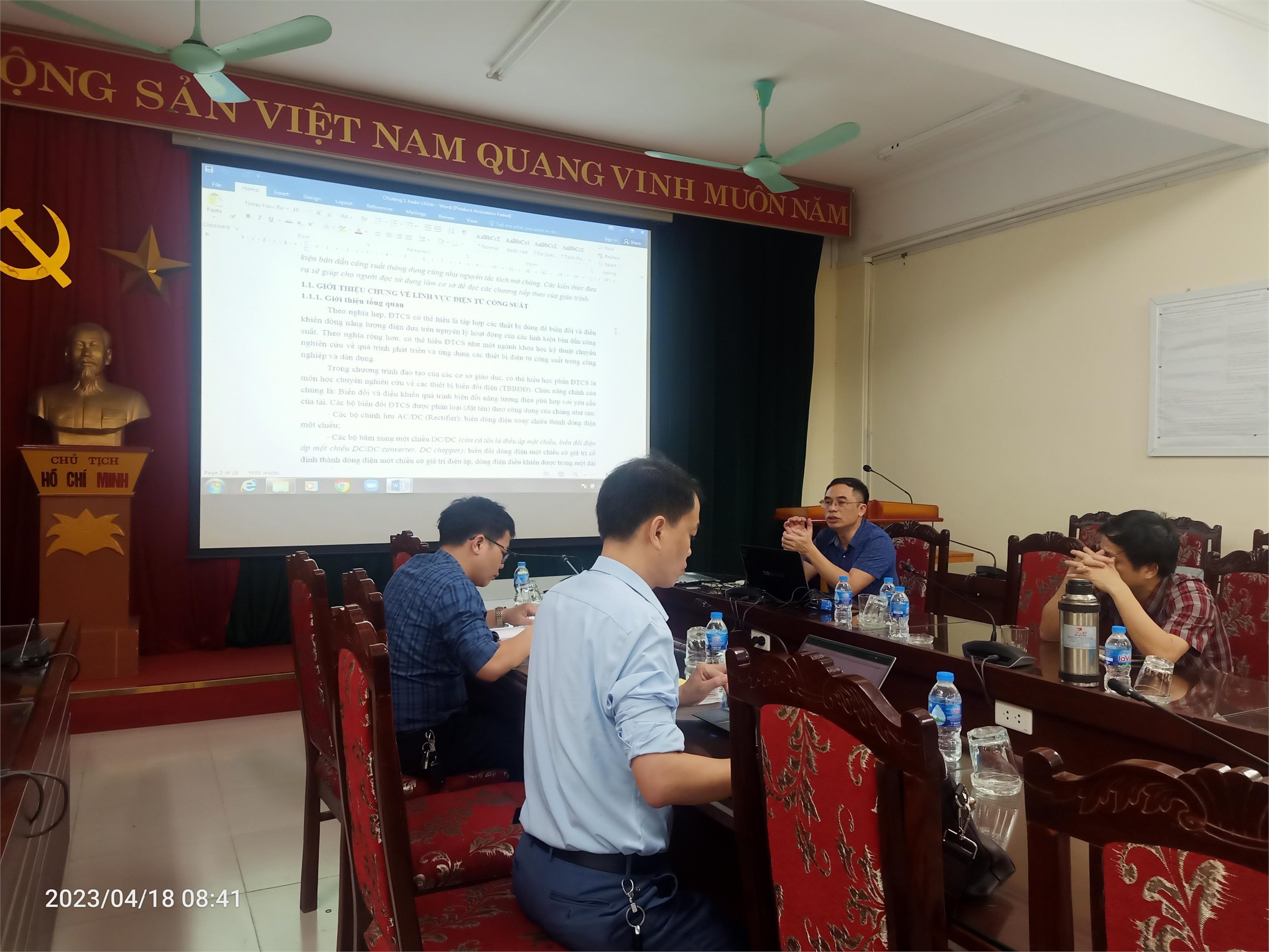 Nghiệm thu cấp cơ sở giáo trình “Điện tử công suất”